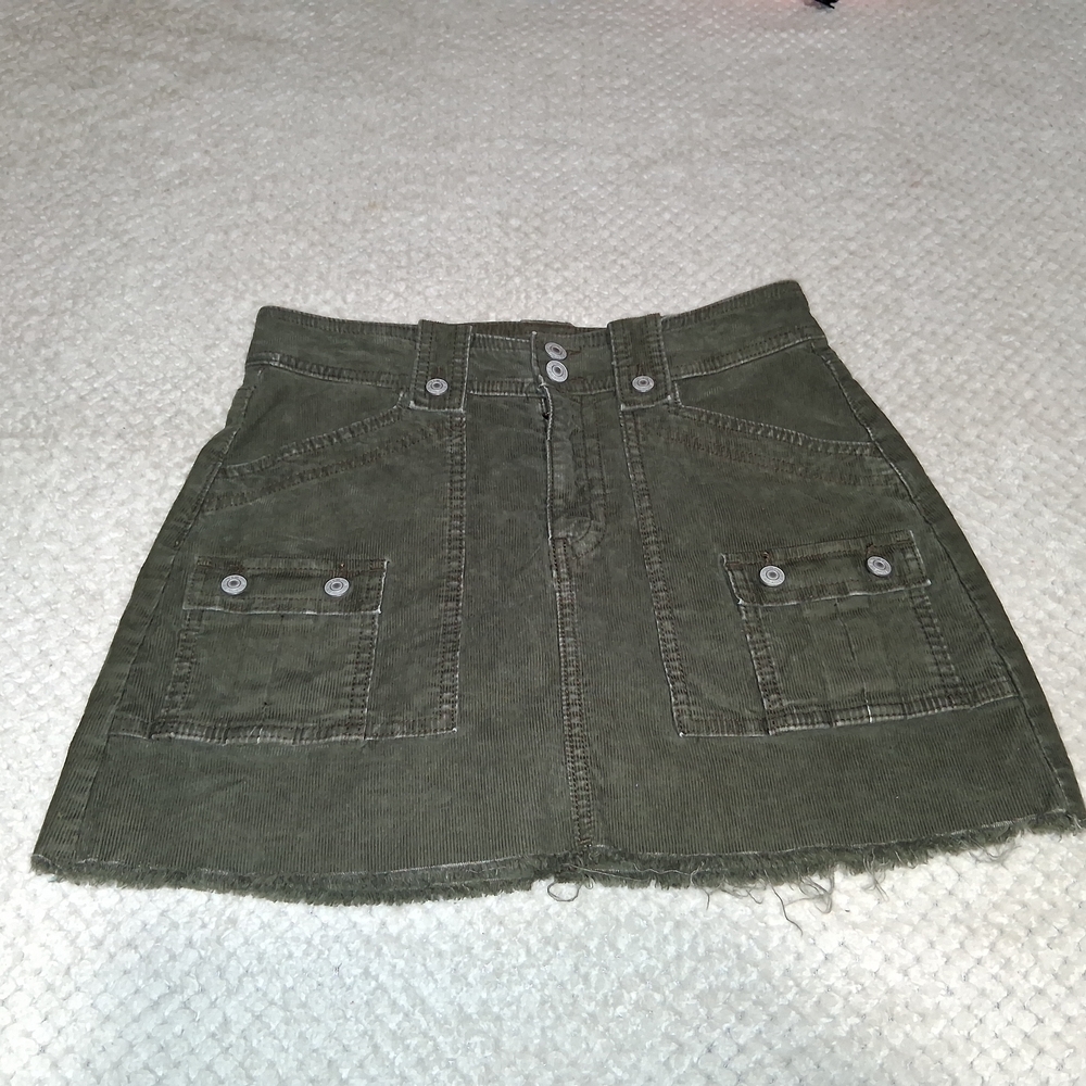American Eagle Outfitters Khaki Midi Skirt
